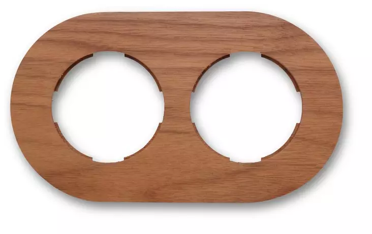 Kehys kahdelle kytkimelle / rasialle Do - Pistorasiat ja kytkimet, DO - 547-062-2 - 1