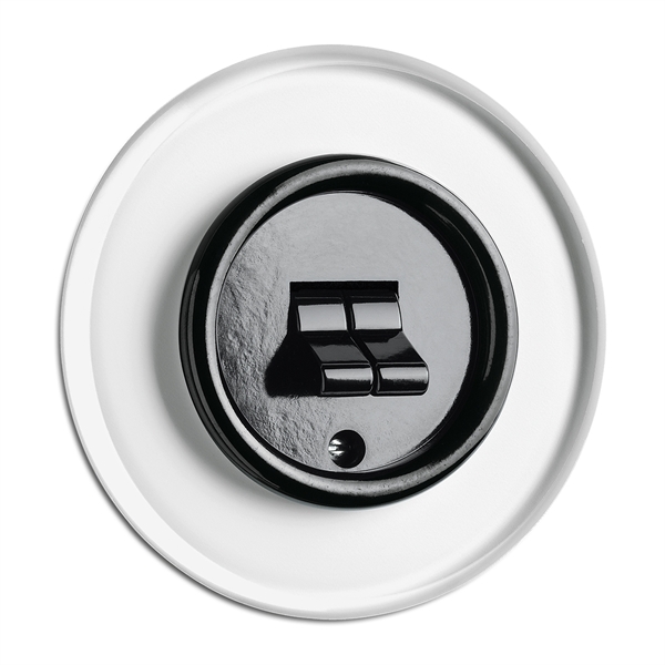 Kruunukytkin - Lasikehykselliset pistorasiat ja kytkime - 516-129-22 - 1