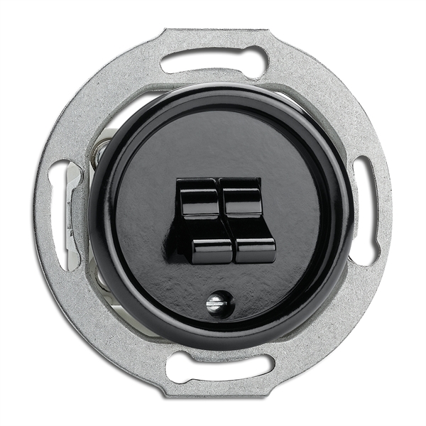 Kruunukytkin - Mustat bakeliittikytkimet - 516-141-22 - 1