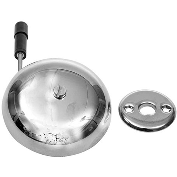 mekaaninen ovikello, painettava, niklattu - Ovikellot ja tarvikkeet - 119-007-2 - 1