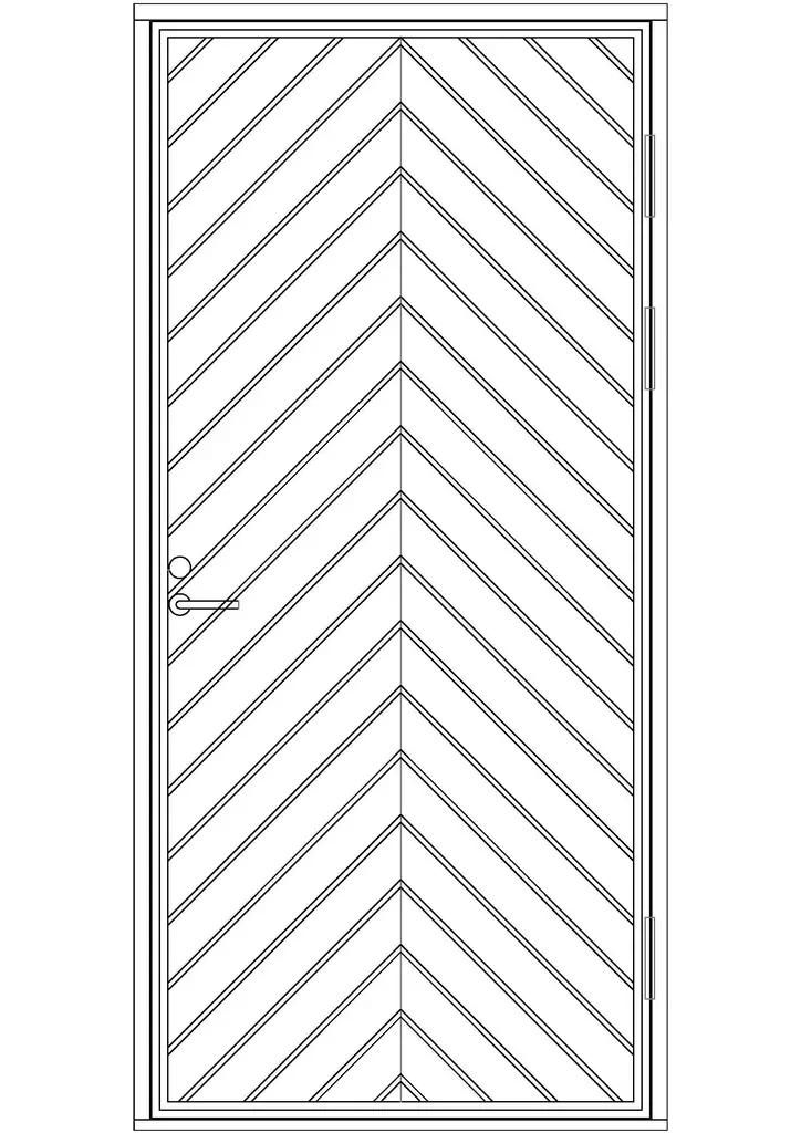 Paneloitu ulko-ovi - Paneloidut ulko-ovet - 100-903-2 - 1