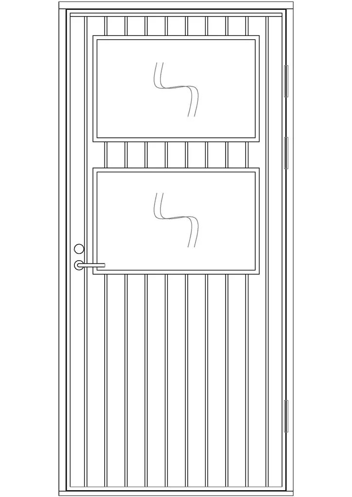 Paneloitu ulko-ovi, ikkunallinen - Paneloidut ulko-ovet - 100-916-2 - 1