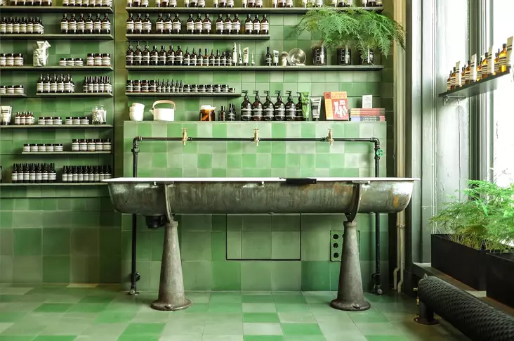 Sementtilaatta, vihreä - Yksiväriset VIA -sementtilaatat - 022 - 1