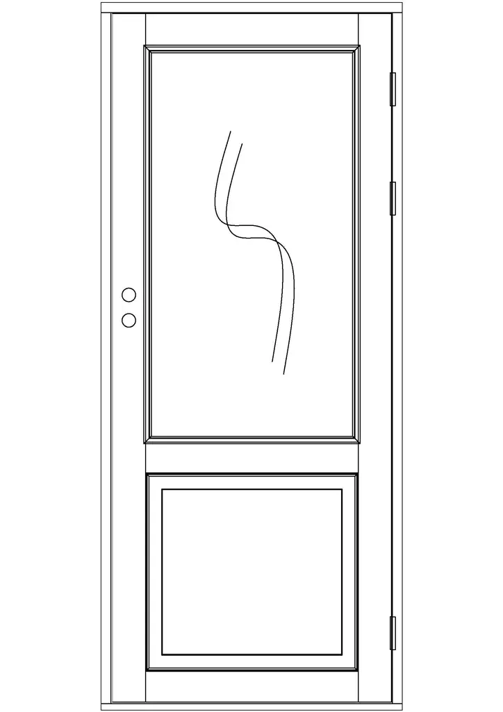 Sisäovi, ikkunallinen - Sisäovet - 100-102-2 - 1