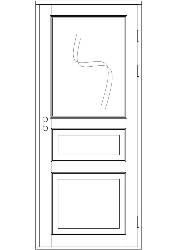 Sisäovi, ikkunallinen - Sisäovet - 100-103-2 - 1