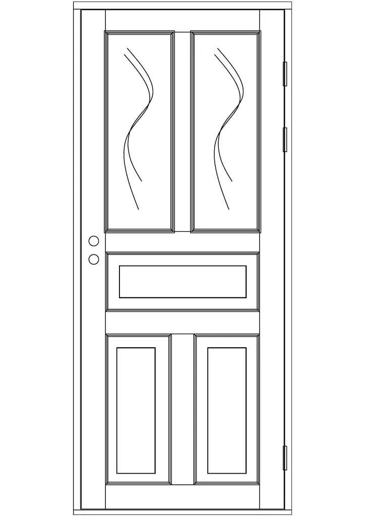 Sisäovi, ikkunallinen - Sisäovet - 100-105-2 - 1