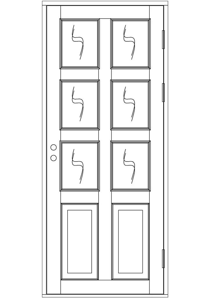 Sisäovi, ikkunallinen - Sisäovet - 100-108-2 - 1