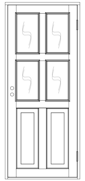 Ulko-ovi, ikkunallinen - Ulko-ovet - 100-406-2 - 1