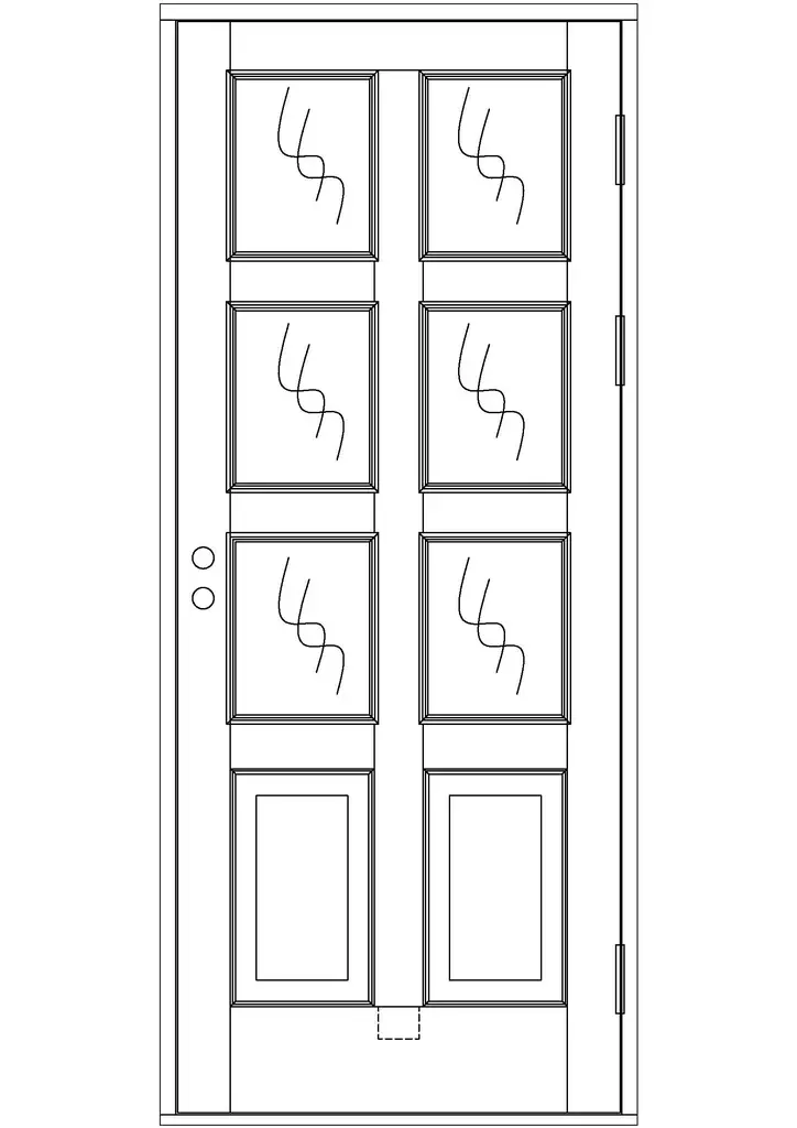 Ulko-ovi, ikkunallinen - Ulko-ovet - 100-408-2 - 1