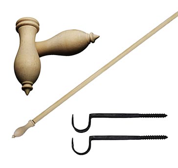 Verhotanko ja kannakkeet - Puuesineet ja harjat - 719-052 - 1