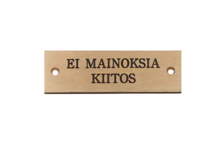Ei mainoksia kiitos -kilpi - Muut kyltit - 950-009-3 - 1