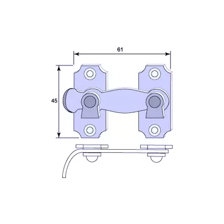 Kääntösalpa - Sisäikkunan sulkijat - 202-012-13 - 2