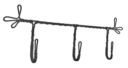 Koukkurivi, kolmella koukulla - Seinäkoukut - 949-038-23 - 1