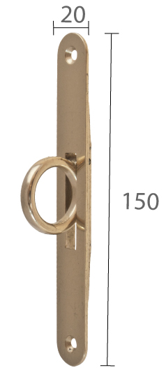 Liukuoven vedin - Messinkiset vetimet - 102-030-23 - 2