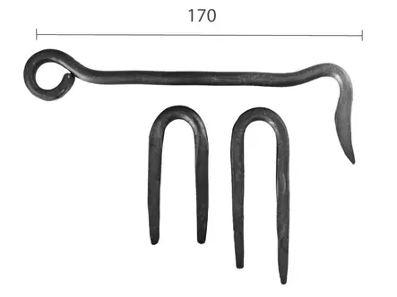 Ovihaka, taottu - Ovihaat ja -salvat - 119-083-3 - 2