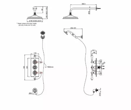 Suihkuhana Trent - Suihkuhanat - 412-030-3 - 2