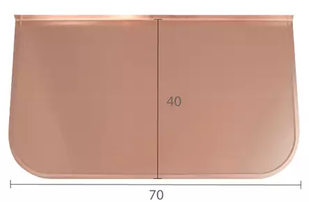 Uunineduspelti 70 x 40 cm - Uunineduspellit ja -levyt - 701-001-3 - 2