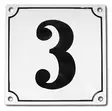 Talonumero 16 x 16 cm, emaloitu - Emaliset numerokilvet, kork. 16 cm - 944-210-3 - 1