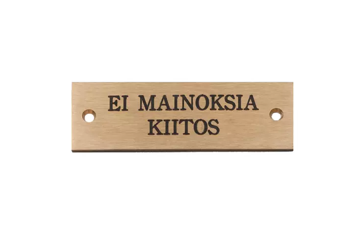 Ei mainoksia kiitos -kilpi - Muut kyltit - 950-009-3 - 1