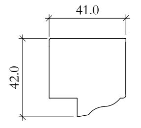 Mittakuva - Ikkunapuiteosat - 840-619-33 - 1