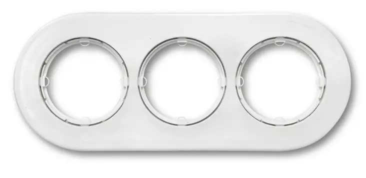 Kehys kolmelle kytkimelle/rasialle Do - Pistorasiat ja kytkimet, DO - 545-050-3 - 1