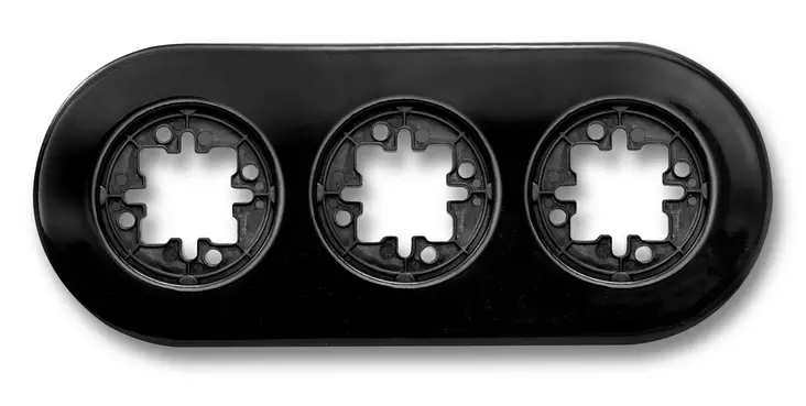 Kehys kolmelle kytkimelle / rasialle Do - Pistorasiat ja kytkimet, DO - 546-060-3 - 1