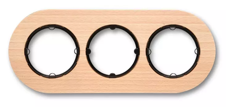 Kehys kolmelle kytkimelle/rasialle Do - Pistorasiat ja kytkimet, DO - 547-071-3 - 1