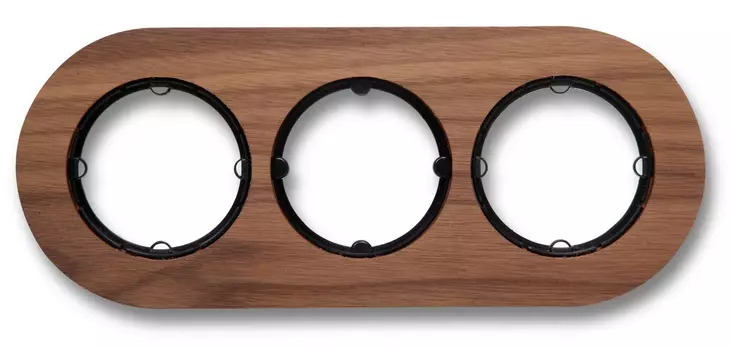 Kehys kolmelle kytkimelle/rasialle Do - Pistorasiat ja kytkimet, DO - 547-072-3 - 1