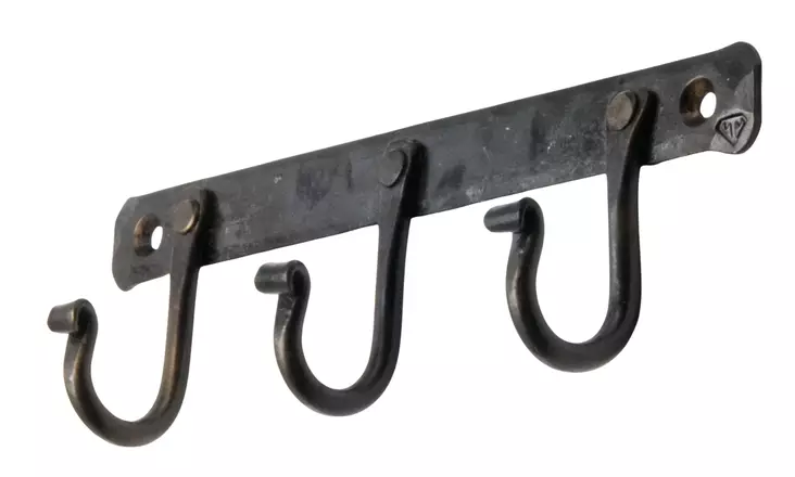 Koukkurivi, kolmella koukulla - Seinäkoukut - 945-036-3 - 1