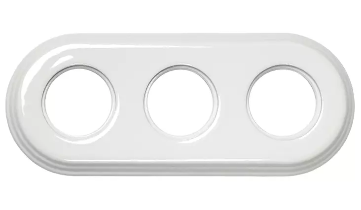 Posliinikehys, valkoinen - Posliinikehykset ja lisätarvikkeet - 518-050-3 - 1