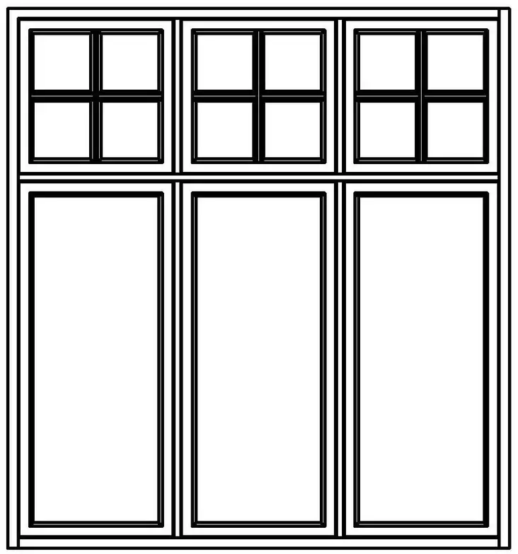 Ristikarmillinen ikkuna - Ristikarmilliset ikkunat - 200-027-3 - 1