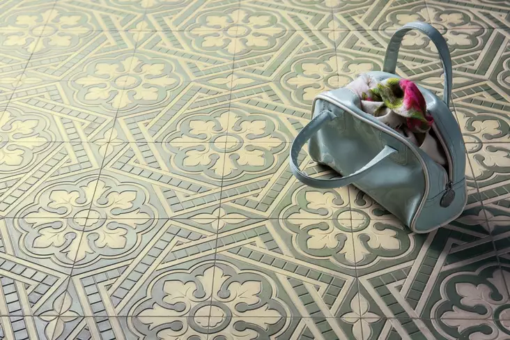 Sementtilaatta - Kaksiväriset VIA -sementtilaatat - 40553 - 1