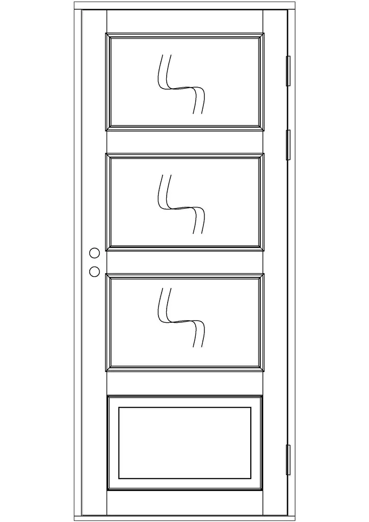 Sisäovi, ikkunallinen - Sisäovet - 100-104-3 - 4