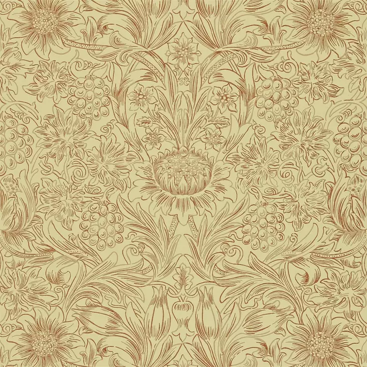 Sunflower Etch - William Morris -tapetit - 210473 - 1