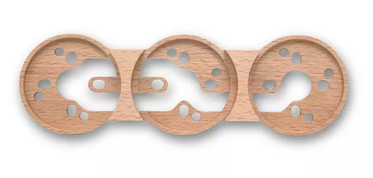 Taustalevy kolme kytkintä/rasiaa Do - Pistorasiat ja kytkimet, DO - 547-064-3 - 1