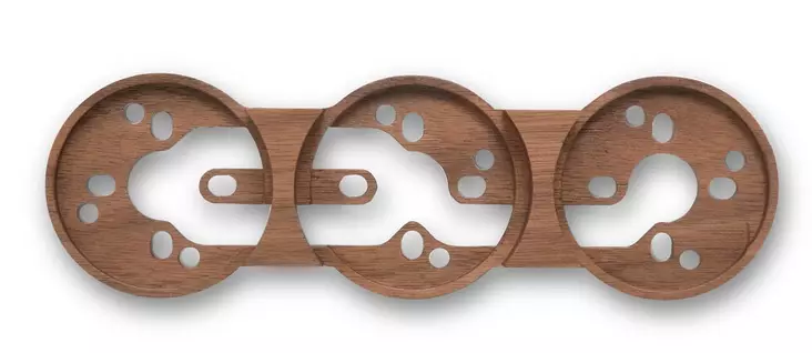 Taustalevy kolme kytkintä/rasiaa Do - Pistorasiat ja kytkimet, DO - 547-065-3 - 1