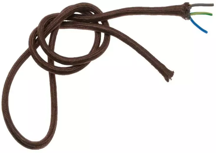 Kangasjohto, ruskea - Kankaiset valaisinjohdot - 760-002-3 - 1