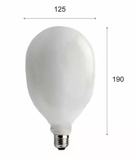 Led-poltin, opaalilasikuvulla (E27) - Polttimot - 519-042-14 - 2