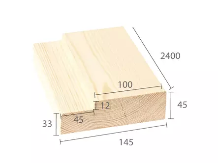 Ovikarmilankku (2,4 m) - Karmipuut - 840-605-24 - 2