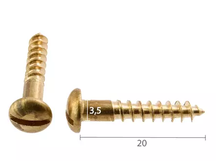 Mitat - Pallokantaiset uraruuvit - 890-025-4 - 2