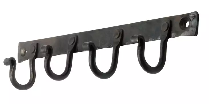 Koukkurivi, neljällä koukulla - Seinäkoukut - 945-036-4 - 1