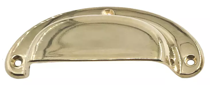 Kuppivedin, messinki - Laatikoiden ja kaappien vetimet - 102-026-4 - 1