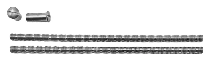 Painikkeen ruuvit, niklattu (M5) - Takonaulat ja erikoisruuvit - 890-096-4 - 1