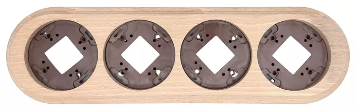 Puinen kehys, pinta-asennettavalle rasia - Posliinikehykset ja lisätarvikkeet - 518-060-4 - 1