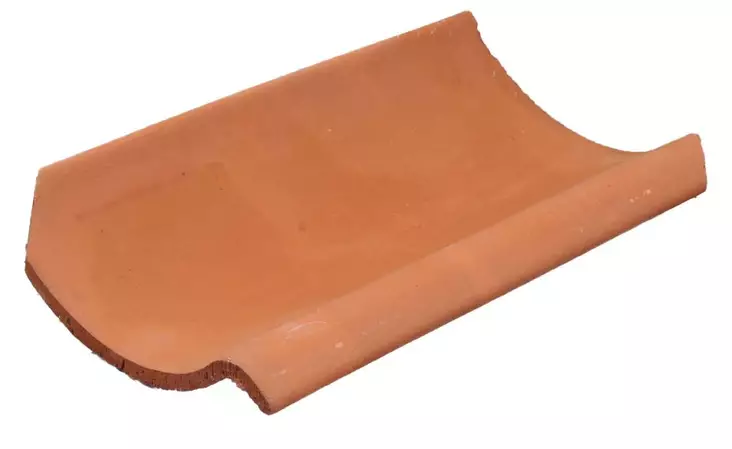 Savikattotiili, yksiaaltoinen - Kattotiilet - 650-004-44 - 1