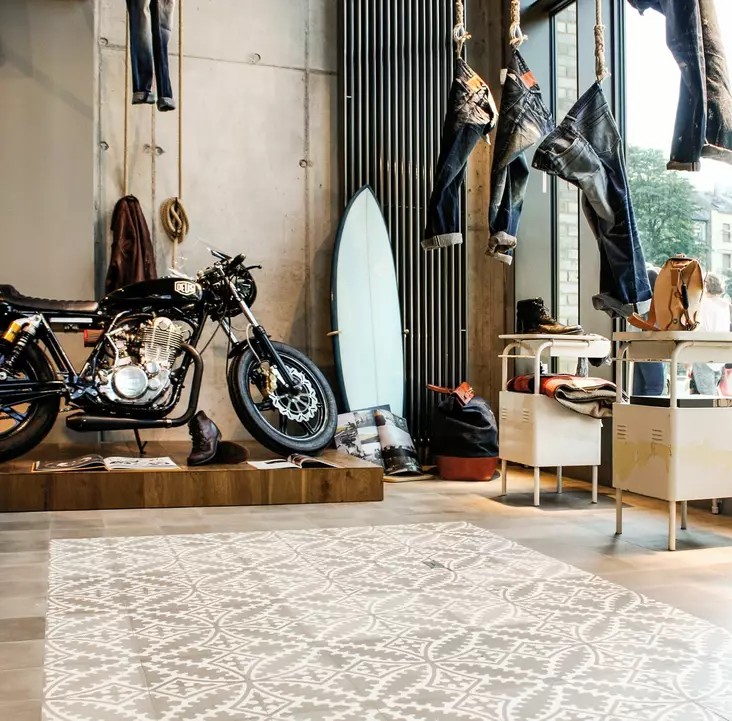 Sementtilaatta - Kaksiväriset VIA -sementtilaatat - 17354 - 1