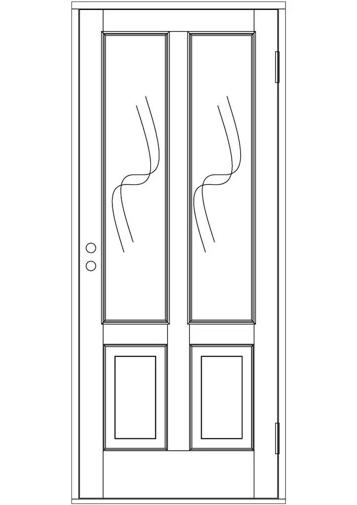 Ulko-ovi, ikkunallinen - Ulko-ovet - 100-404-4 - 1