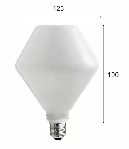 Led-poltin, opaalilasikuvulla (E27) - Polttimot - 519-042-15 - 2