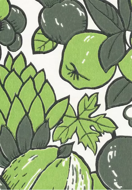 Hedelmämalja - 70-luvun tapetit - 70085 - 1