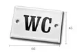 WC -emalikyltti - Muut kyltit - 946-080-5 - 2